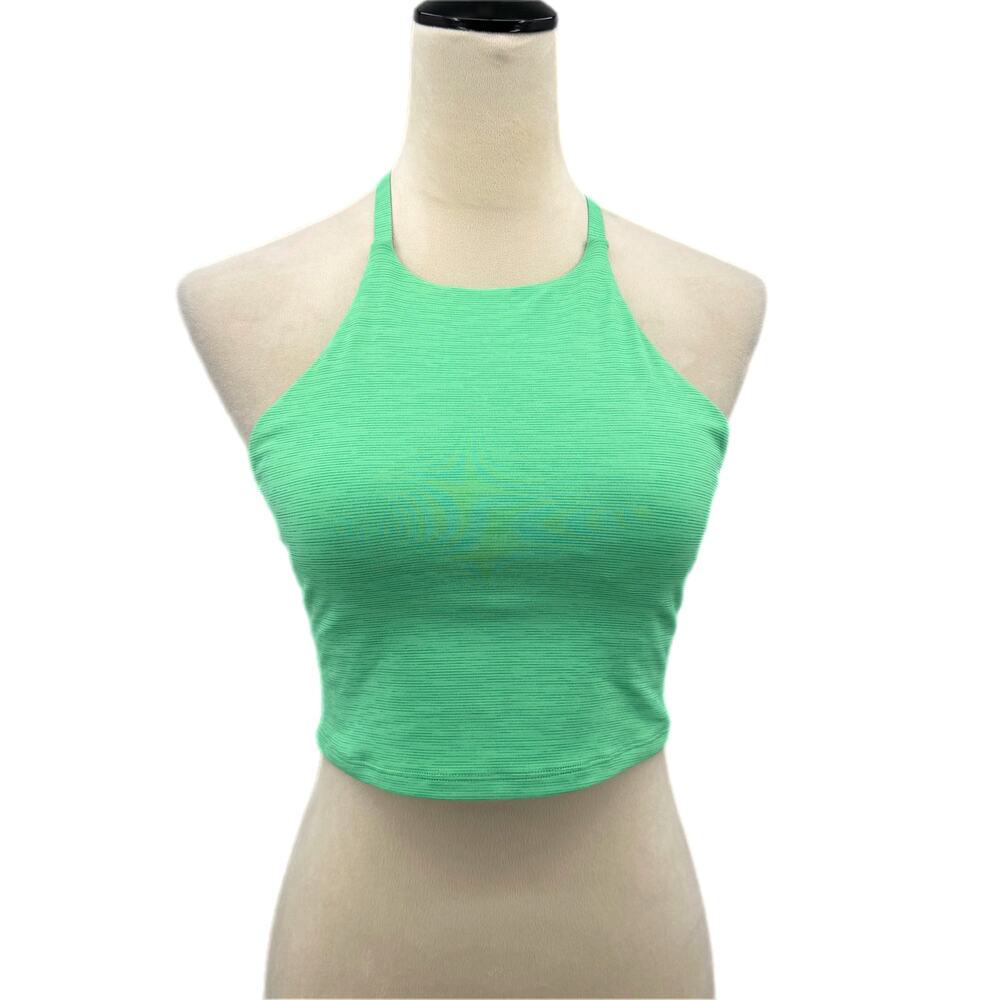 Outdoor Voices Tech Sweat Criss Cross Padded Built In Bra Sleeveless Crop Tank